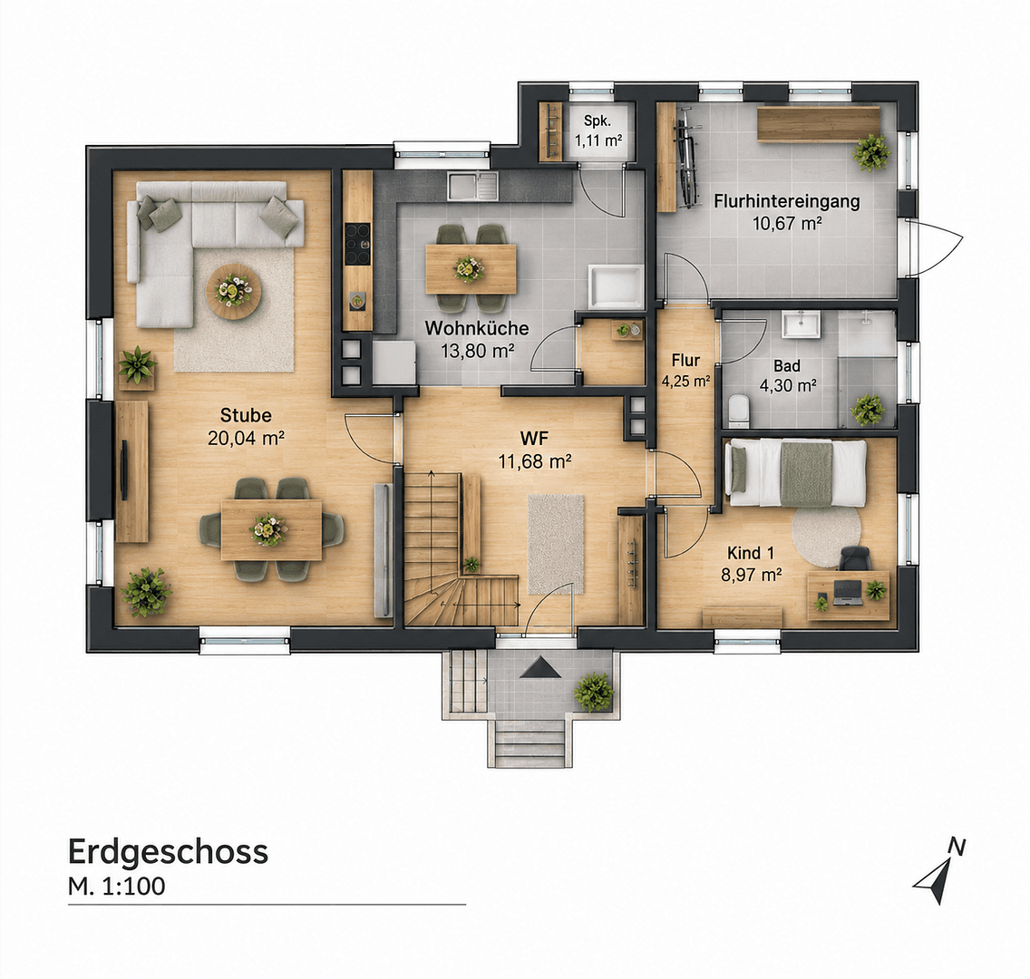 Prodej domu 160 m², pozemek 922 m², Beckdorf, Dolní Sasko Prodej domu 160 m², pozemek 922 m², Beckdorf, Dolní Sasko