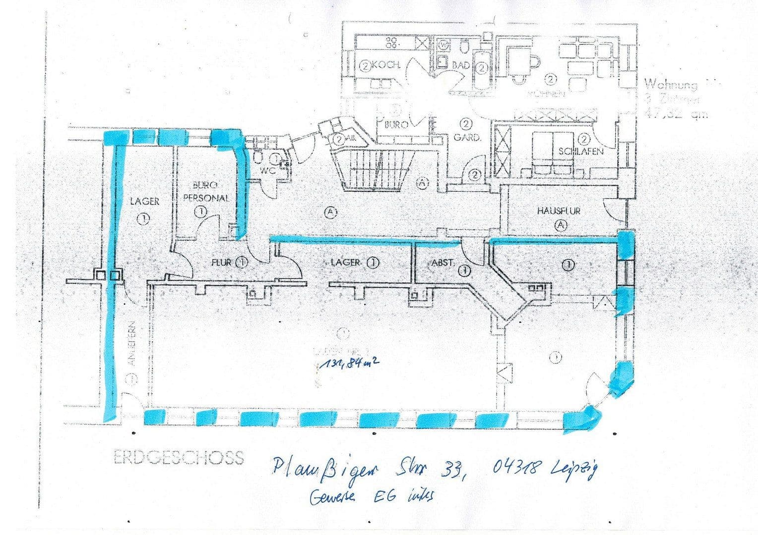 Prodej kanceláře 134 m², Plaussigerstr., Leipzig, Sasko Prodej kanceláře 134 m², Plaussigerstr., Leipzig, Sasko