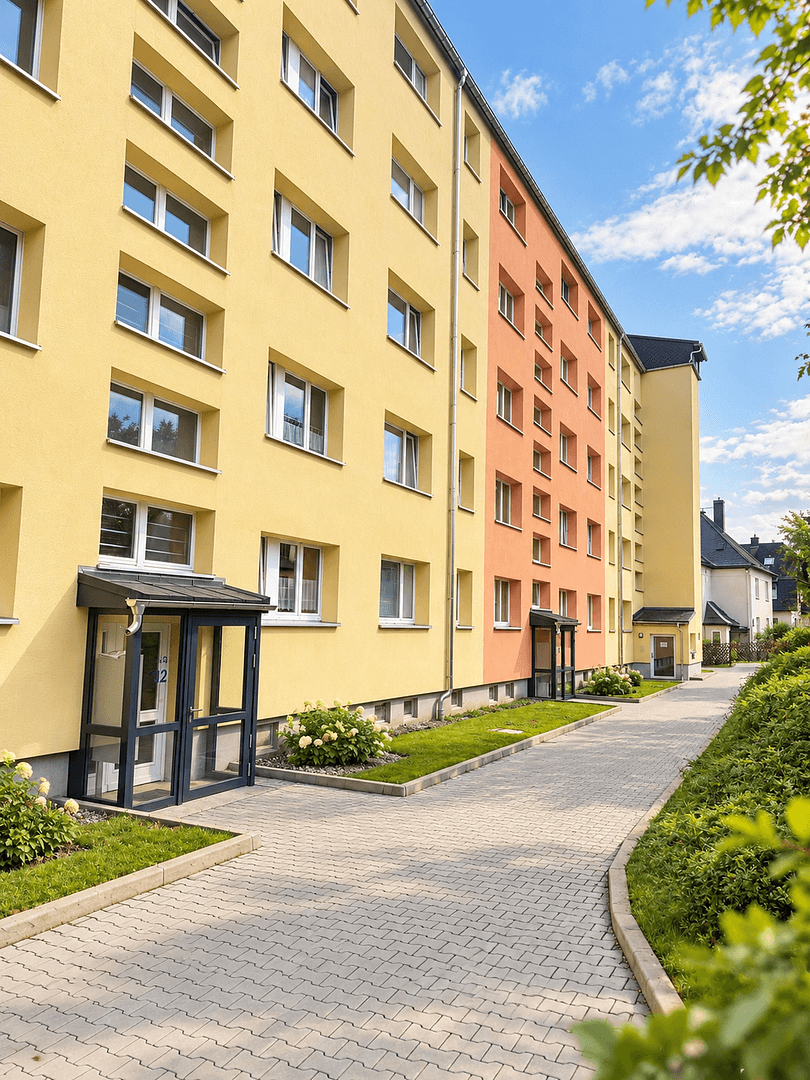 Pronájem bytu 3+1 61 m², Hainstraße 16, Thum, Sasko Pronájem bytu 3+1 61 m², Hainstraße 16, Thum, Sasko