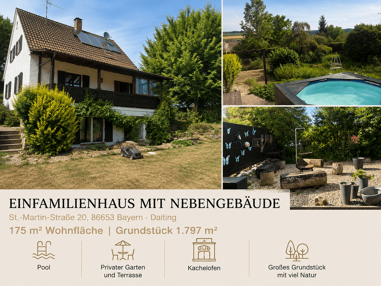 Prodej domu 175 m², pozemek 1.797 m², St.-Martin-Str. 20, Daiting, Bavorsko Prodej domu 175 m², pozemek 1.797 m², St.-Martin-Str. 20, Daiting, Bavorsko