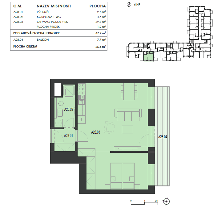 Pronájem bytu 2+kk 48 m², Střední, Brno, Jihomoravský kraj Pronájem bytu 2+kk 48 m², Střední, Brno, Jihomoravský kraj