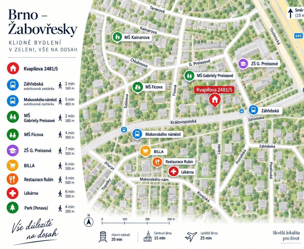 Prodej bytu 2+1 54 m², Kvapilova, Brno, Jihomoravský kraj Prodej bytu 2+1 54 m², Kvapilova, Brno, Jihomoravský kraj