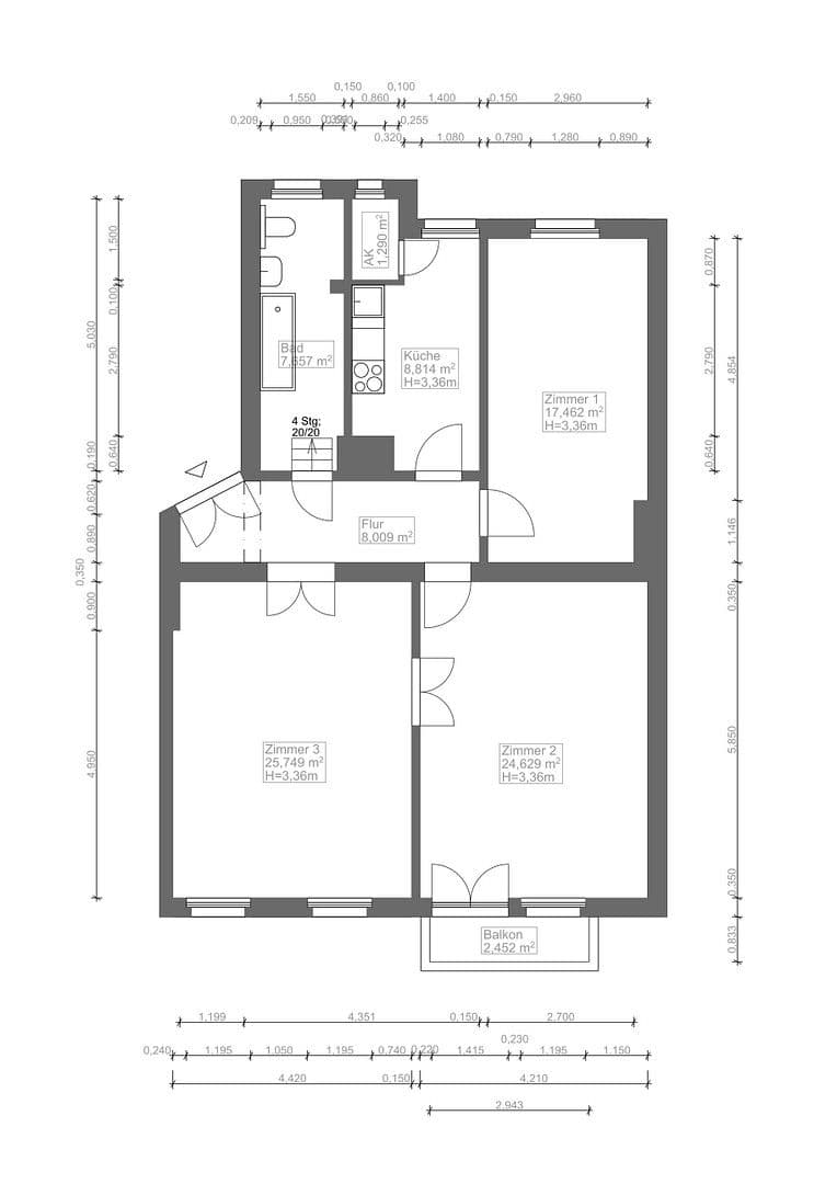 Prodej bytu 3+1 96 m², Berlin, Berlín Prodej bytu 3+1 96 m², Berlin, Berlín