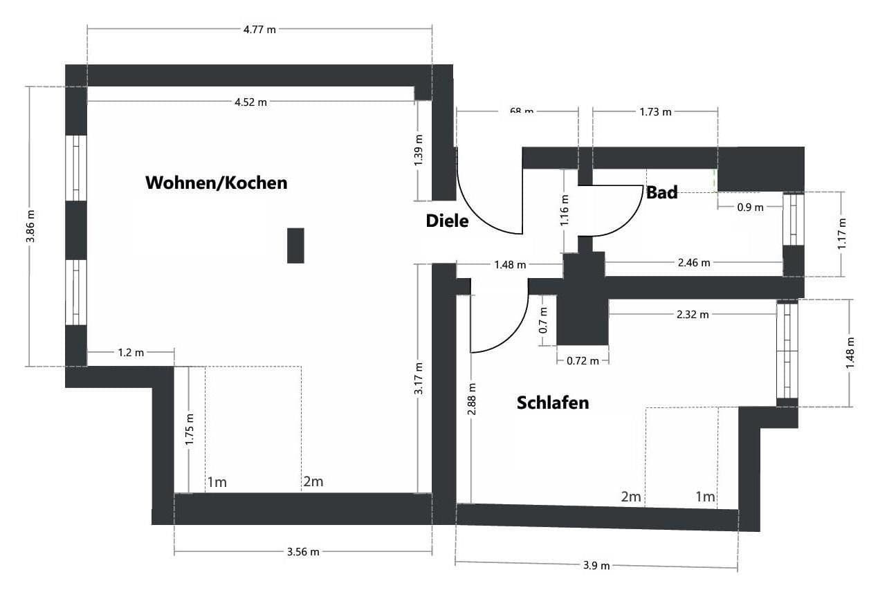 Pronájem bytu 2+kk 52 m², Werderstraße 18, Dortmund, Severní Porýní-Vestfálsko Pronájem bytu 2+kk 52 m², Werderstraße 18, Dortmund, Severní Porýní-Vestfálsko