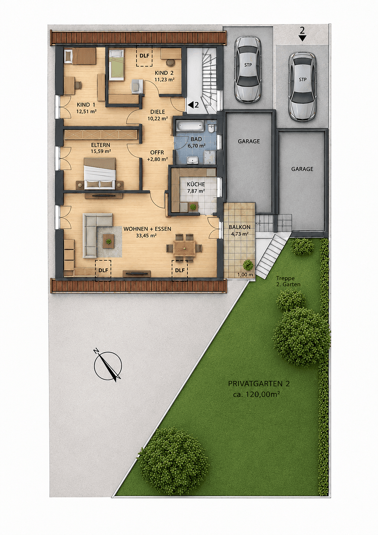 Prodej bytu 4+1 101 m², Germersheim, Porýní-Falc Prodej bytu 4+1 101 m², Germersheim, Porýní-Falc
