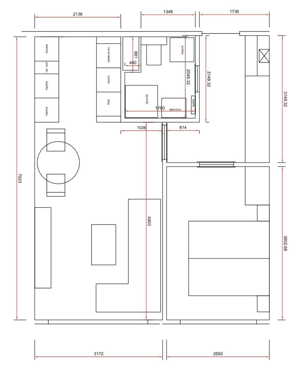 Pronájem bytu 2+kk 46 m², Novodvorská, Praha, Praha Pronájem bytu 2+kk 46 m², Novodvorská, Praha, Praha