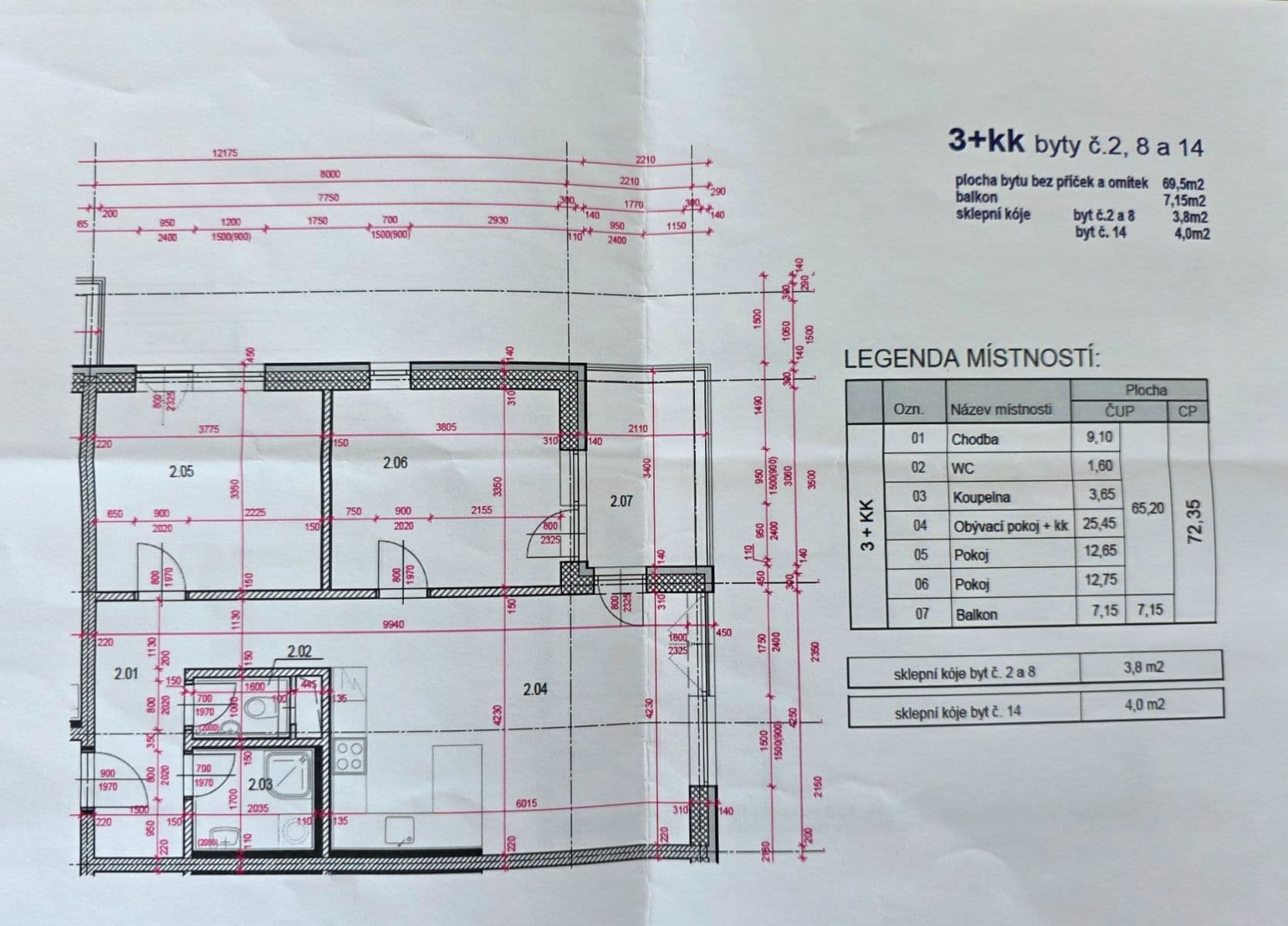 Pronájem bytu 3+kk 72 m², U Kasáren, Dašice, Pardubický kraj Pronájem bytu 3+kk 72 m², U Kasáren, Dašice, Pardubický kraj