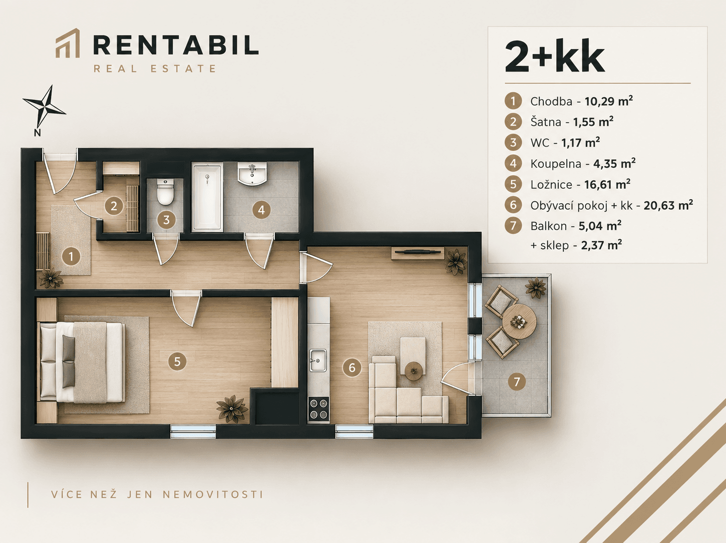 Prodej bytu 2+kk 65 m², Zlonická, Praha, Praha Prodej bytu 2+kk 65 m², Zlonická, Praha, Praha