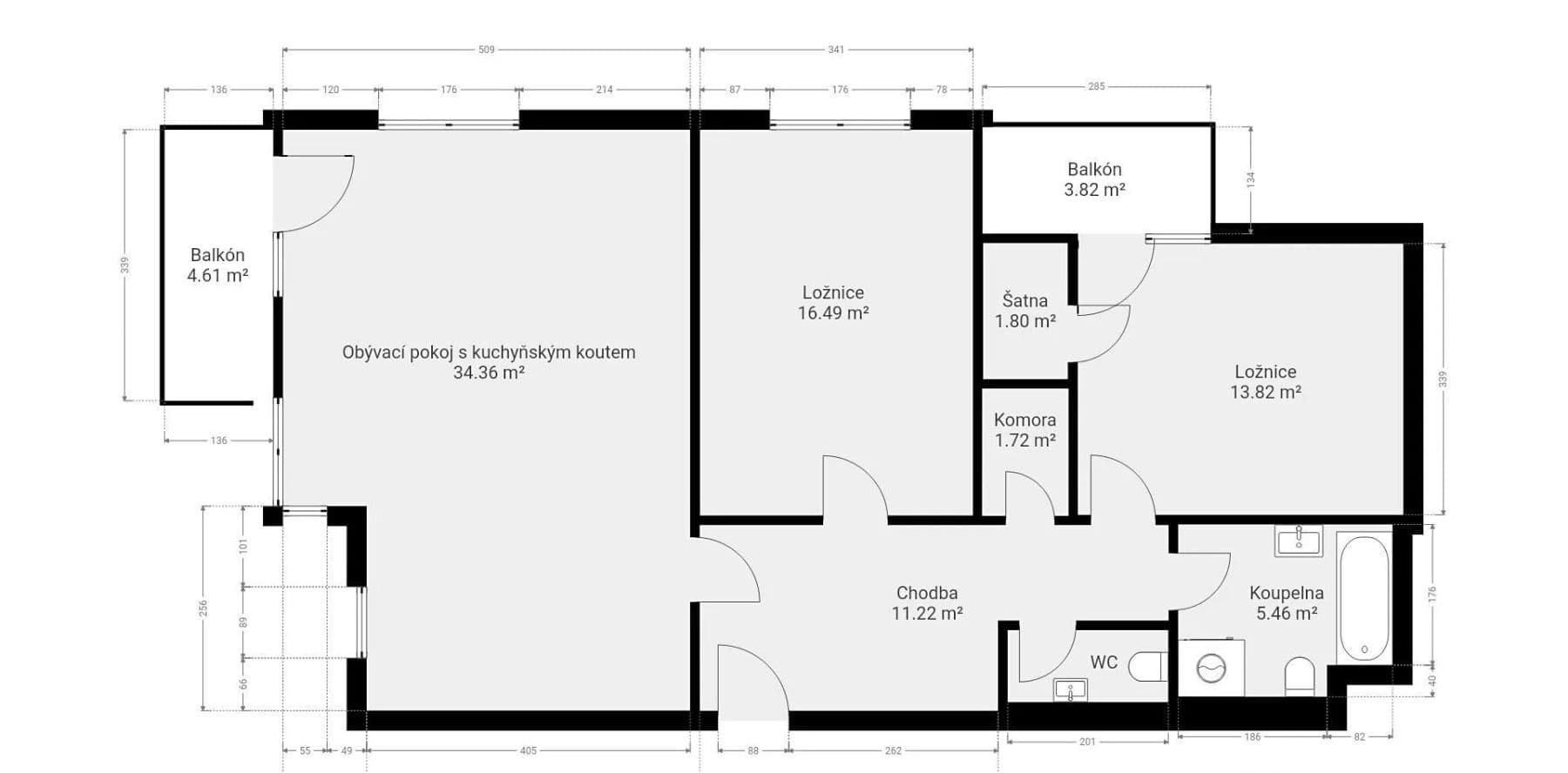 Prodej bytu 3+kk 95 m², Provázkova, Praha, Praha Prodej bytu 3+kk 95 m², Provázkova, Praha, Praha