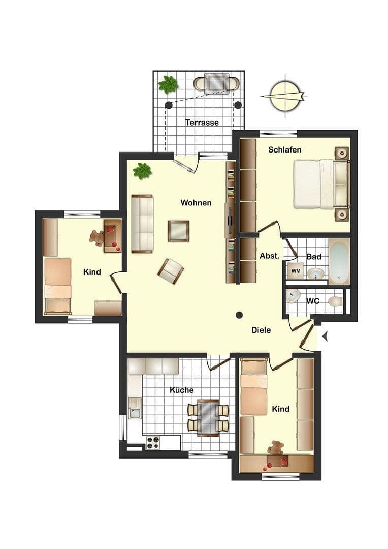 Prodej bytu 4+1 86 m², Kiefernweg 3, Freital, Sasko Prodej bytu 4+1 86 m², Kiefernweg 3, Freital, Sasko