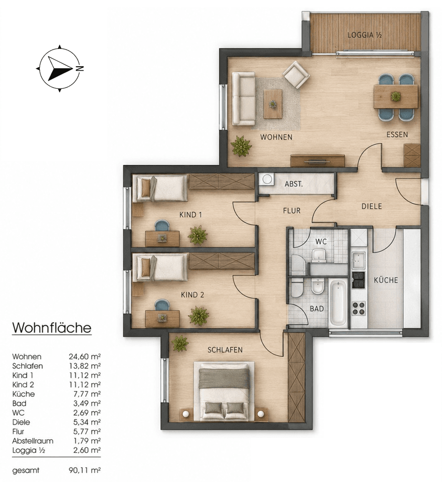 Prodej bytu 4+1 91 m², Lentersweg 17, Hamburg, Hamburg Prodej bytu 4+1 91 m², Lentersweg 17, Hamburg, Hamburg