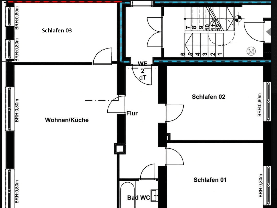 Pronájem bytu 4+1 95 m², Hakenstraße, Dortmund, Severní Porýní-Vestfálsko Pronájem bytu 4+1 95 m², Hakenstraße, Dortmund, Severní Porýní-Vestfálsko