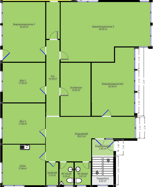 Pronájem kanceláře 206 m², Altdorf, Bádensko-Württembersko Pronájem kanceláře 206 m², Altdorf, Bádensko-Württembersko