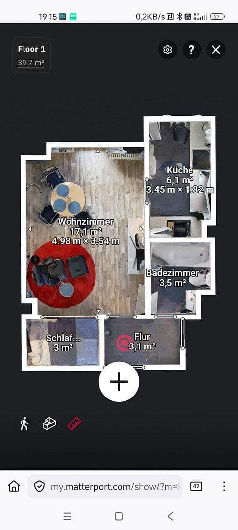 Pronájem bytu 1+kk 36 m², Bochum - Bochum-Mitte, Severní Porýní-Vestfálsko Pronájem bytu 1+kk 36 m², Bochum - Bochum-Mitte, Severní Porýní-Vestfálsko