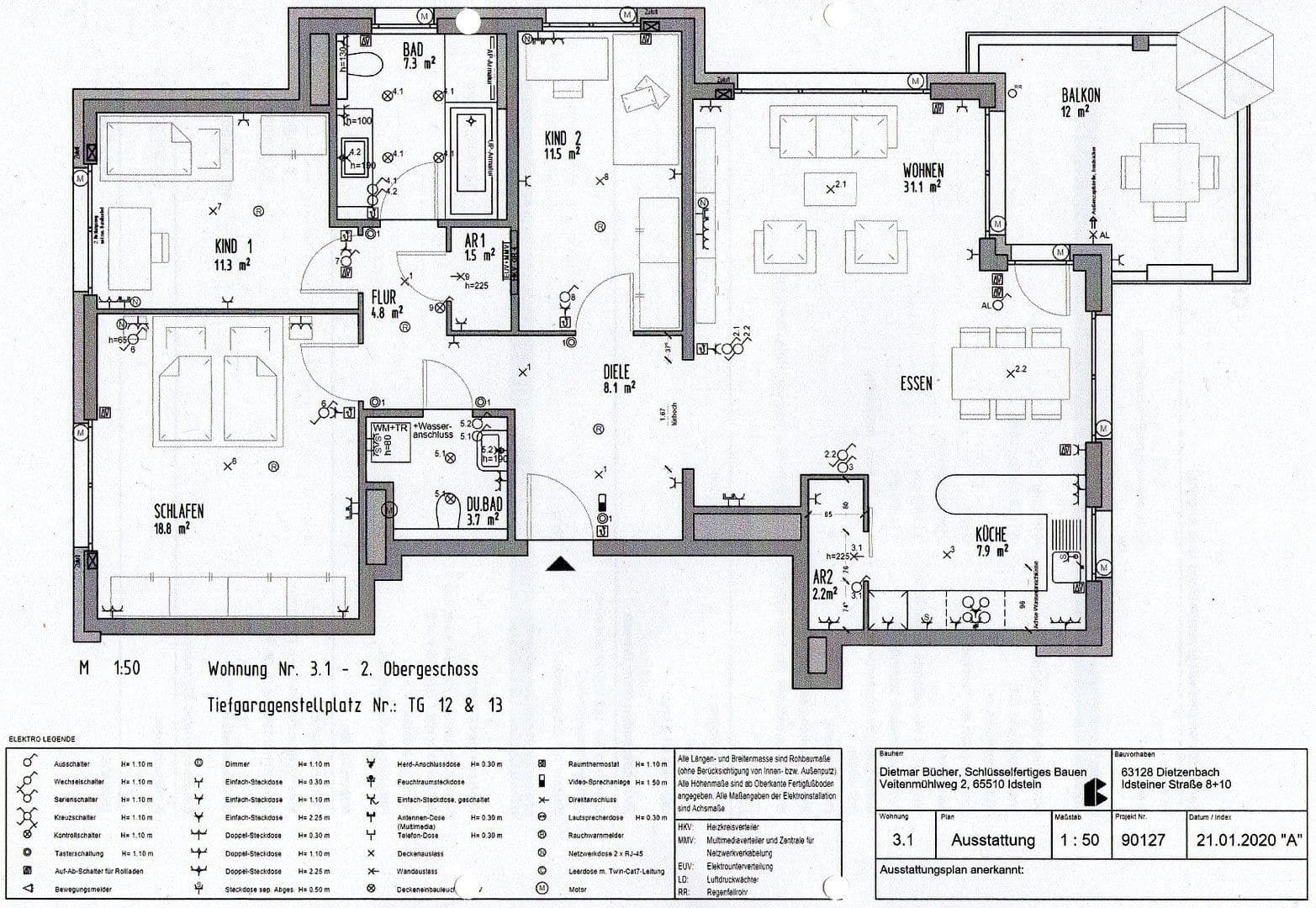 Pronájem bytu 4+1 112 m², Dietzenbach, Hessen Pronájem bytu 4+1 112 m², Dietzenbach, Hessen