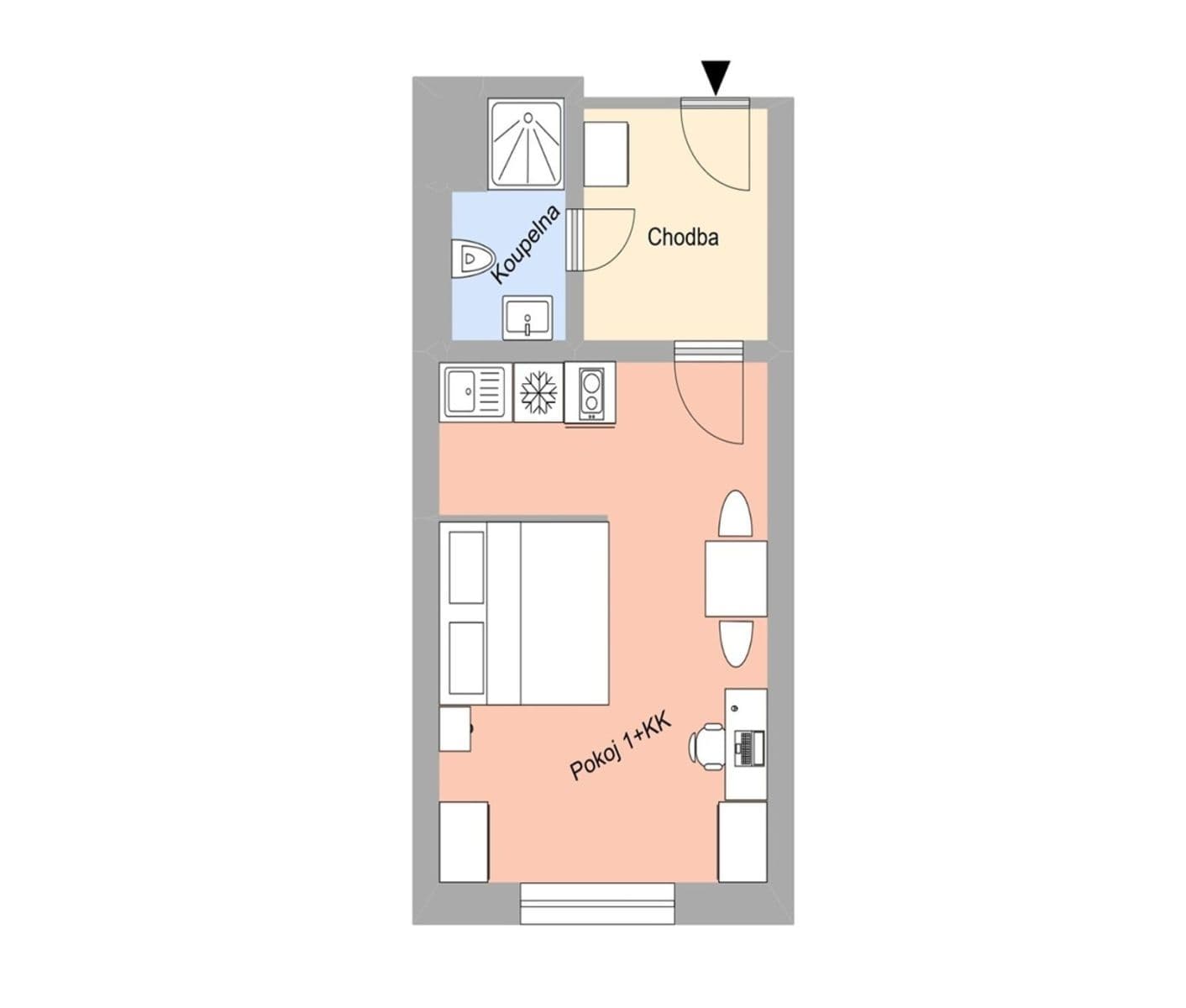 Pronájem bytu 1+kk 27 m², Magisterská, Plzeň, Plzeňský kraj Pronájem bytu 1+kk 27 m², Magisterská, Plzeň, Plzeňský kraj