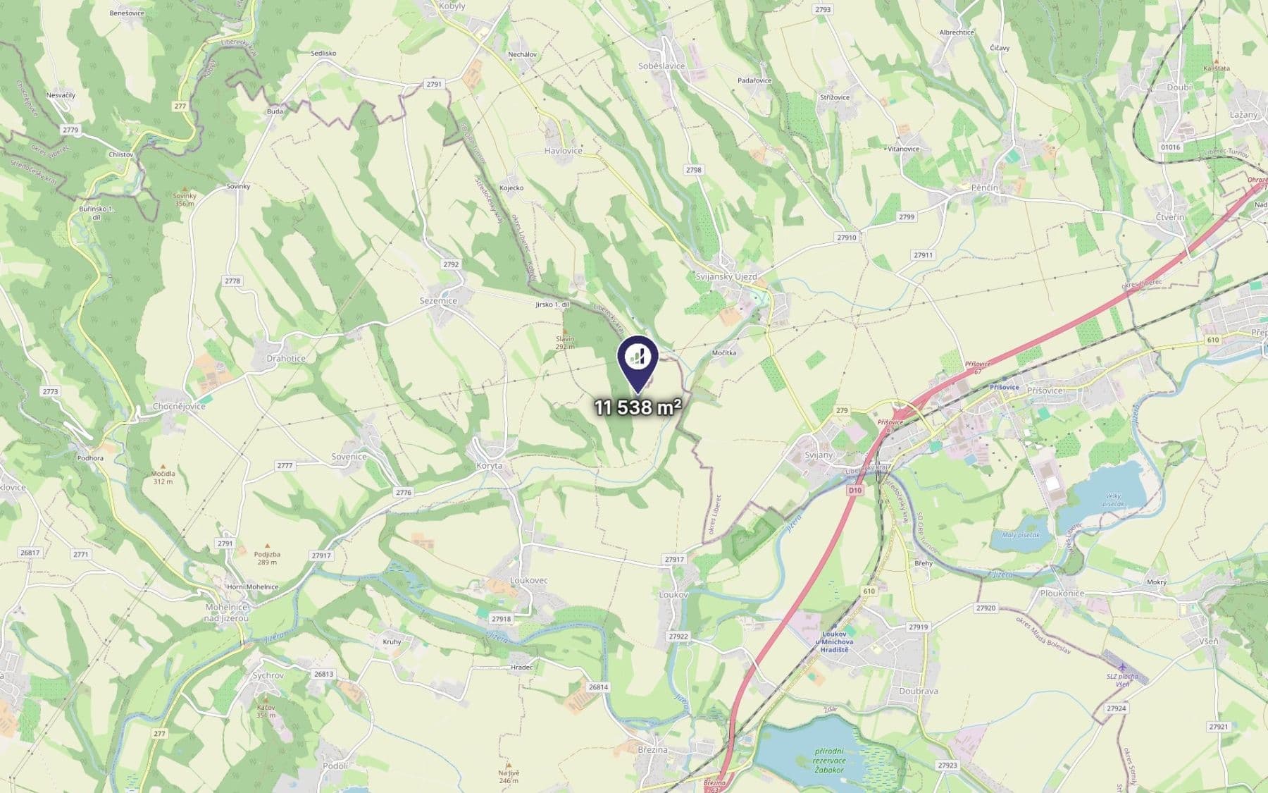 Prodej pozemku 11.538 m², Loukov, Středočeský kraj Prodej pozemku 11.538 m², Loukov, Středočeský kraj
