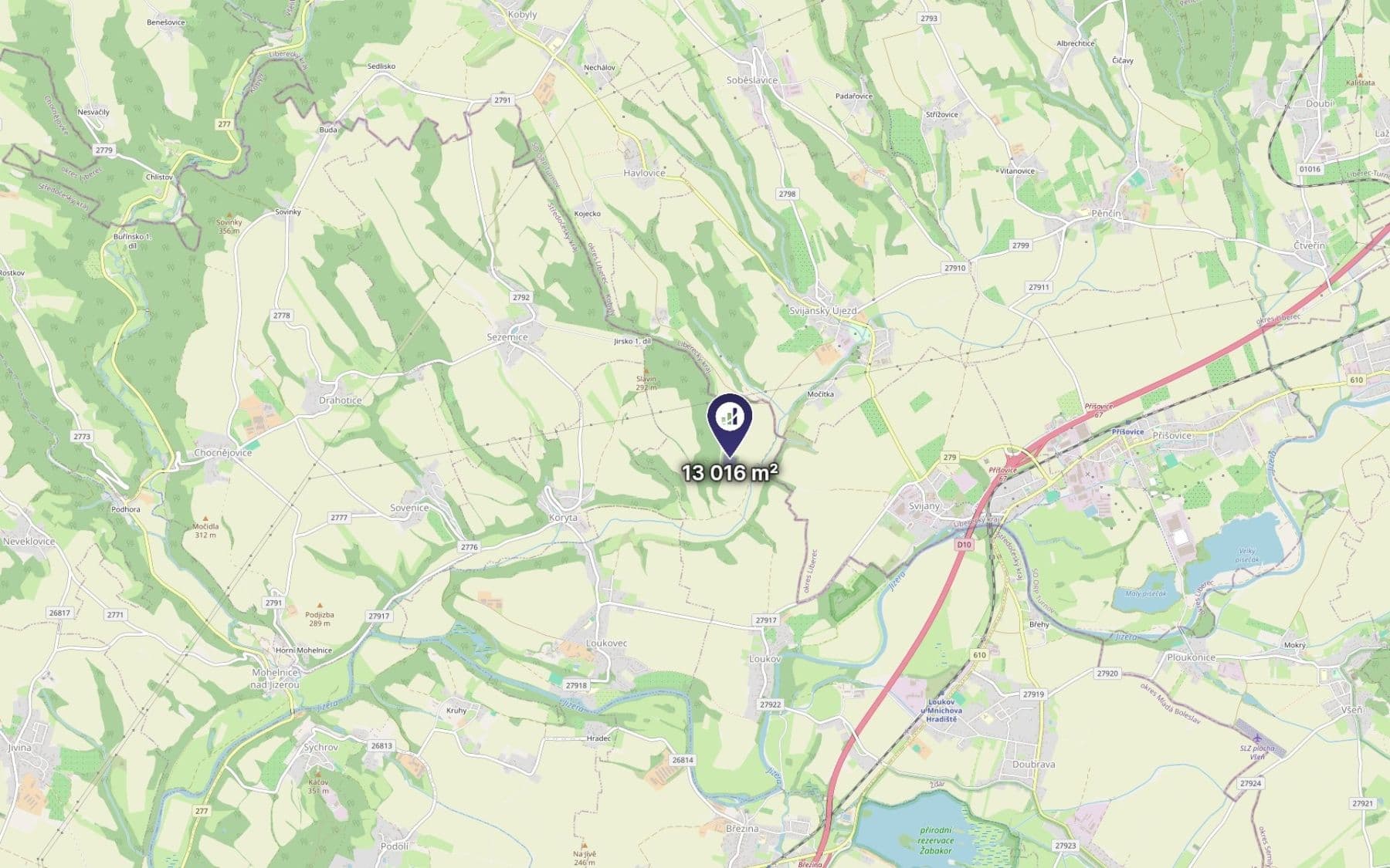 Prodej pozemku 13.016 m², Loukov, Středočeský kraj Prodej pozemku 13.016 m², Loukov, Středočeský kraj