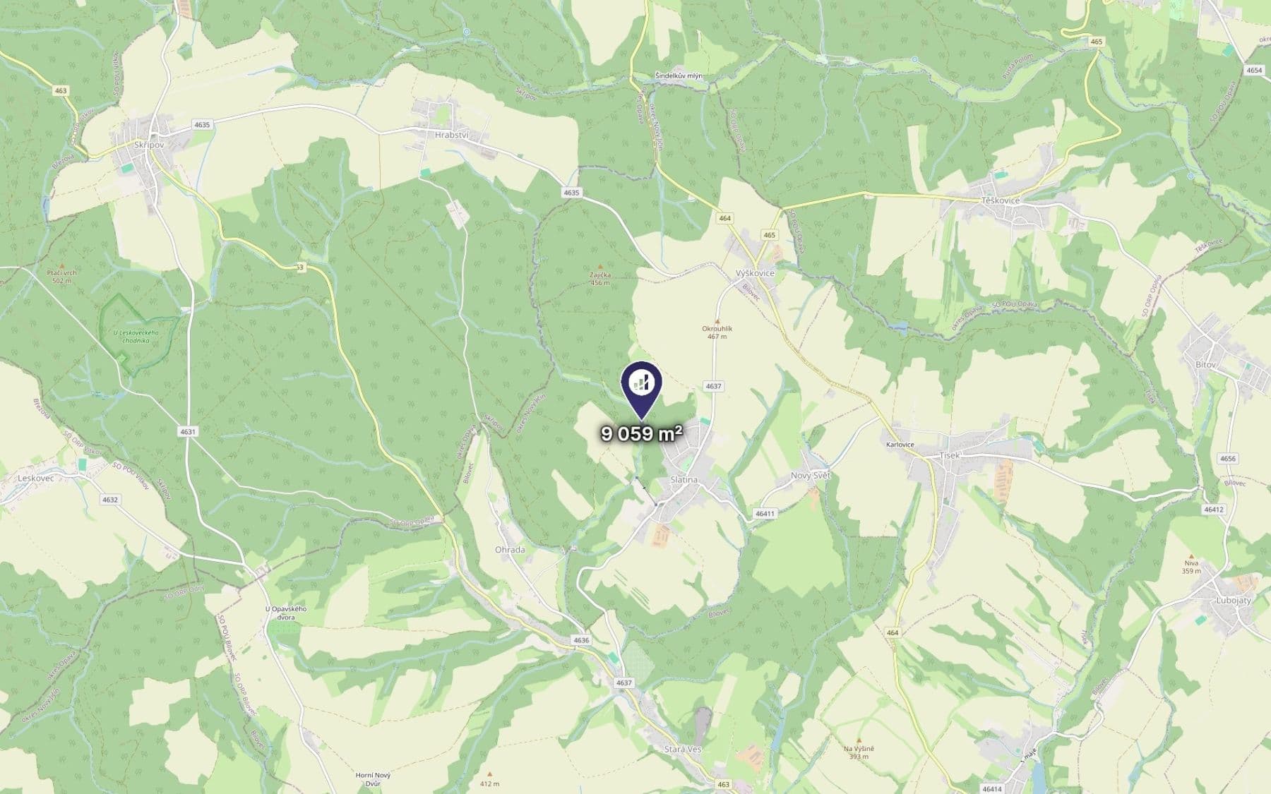 Prodej pozemku 9.059 m², Slatina, Moravskoslezský kraj Prodej pozemku 9.059 m², Slatina, Moravskoslezský kraj