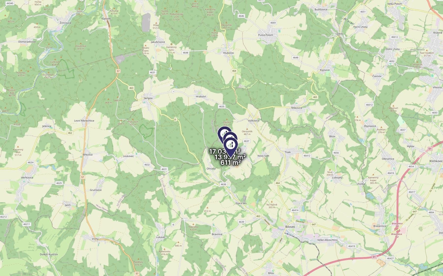 Prodej pozemku 31.583 m², Slatina, Moravskoslezský kraj Prodej pozemku 31.583 m², Slatina, Moravskoslezský kraj