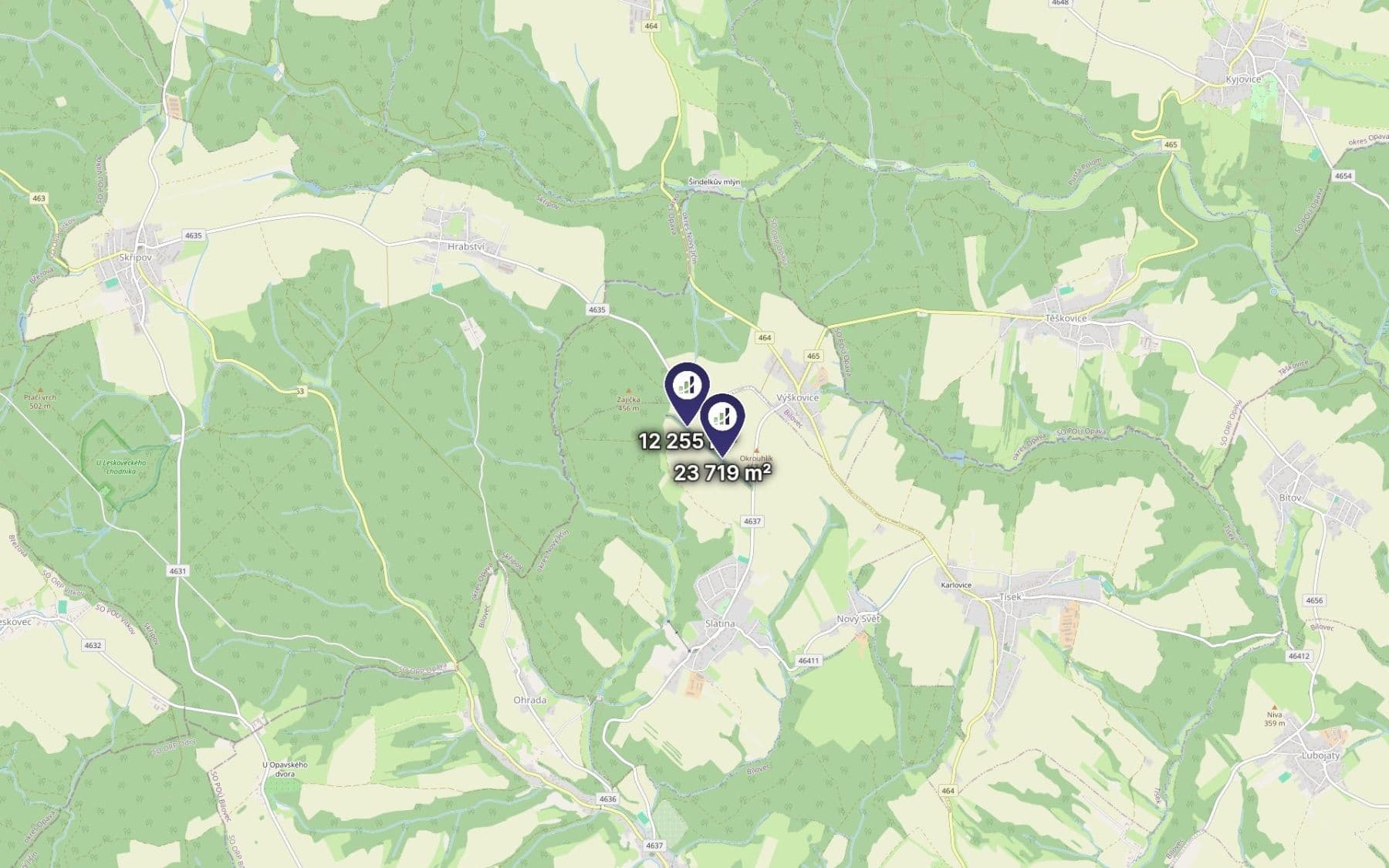 Prodej pozemku 35.974 m², Slatina, Moravskoslezský kraj Prodej pozemku 35.974 m², Slatina, Moravskoslezský kraj