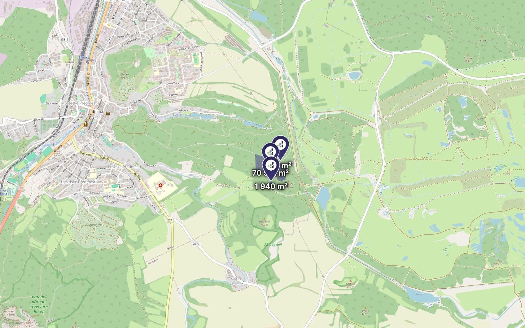 Prodej pozemku 72.554 m², Bílina, Ústecký kraj Prodej pozemku 72.554 m², Bílina, Ústecký kraj