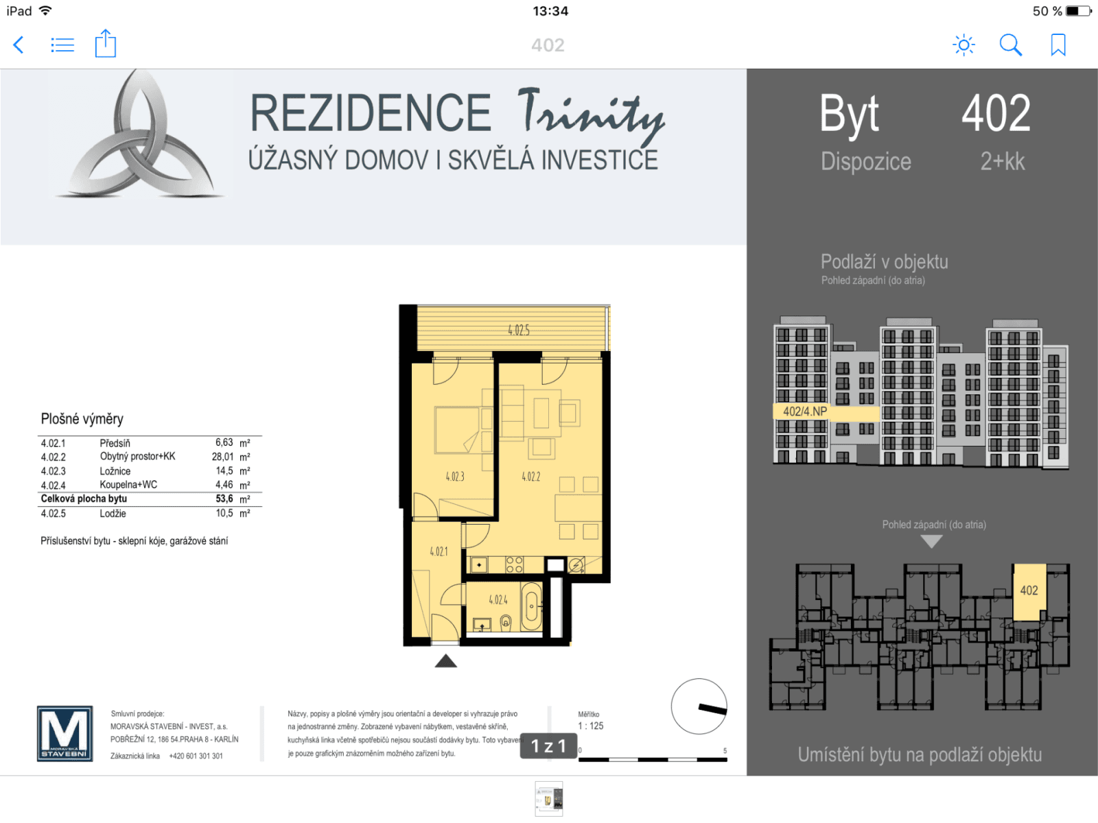 Pronájem bytu 2+kk 64 m², U Mlýnského kanálu, Praha, Praha Pronájem bytu 2+kk 64 m², U Mlýnského kanálu, Praha, Praha