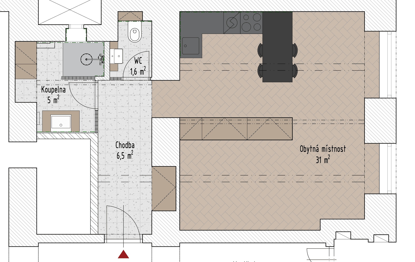 Pronájem bytu 2+kk 45 m², Holandská, Praha, Praha Pronájem bytu 2+kk 45 m², Holandská, Praha, Praha