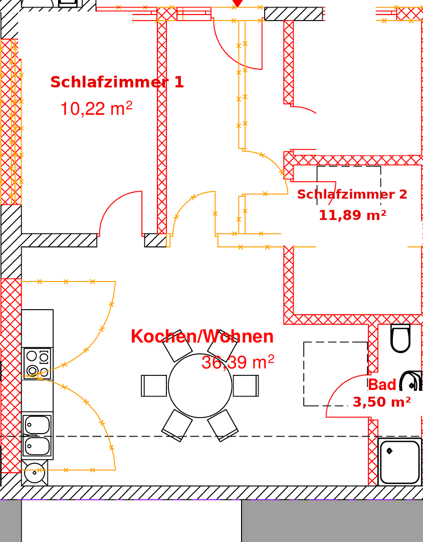 Pronájem bytu 3+1 62 m², Elisabethstraße 51-53, Krefeld, Severní Porýní-Vestfálsko Pronájem bytu 3+1 62 m², Elisabethstraße 51-53, Krefeld, Severní Porýní-Vestfálsko