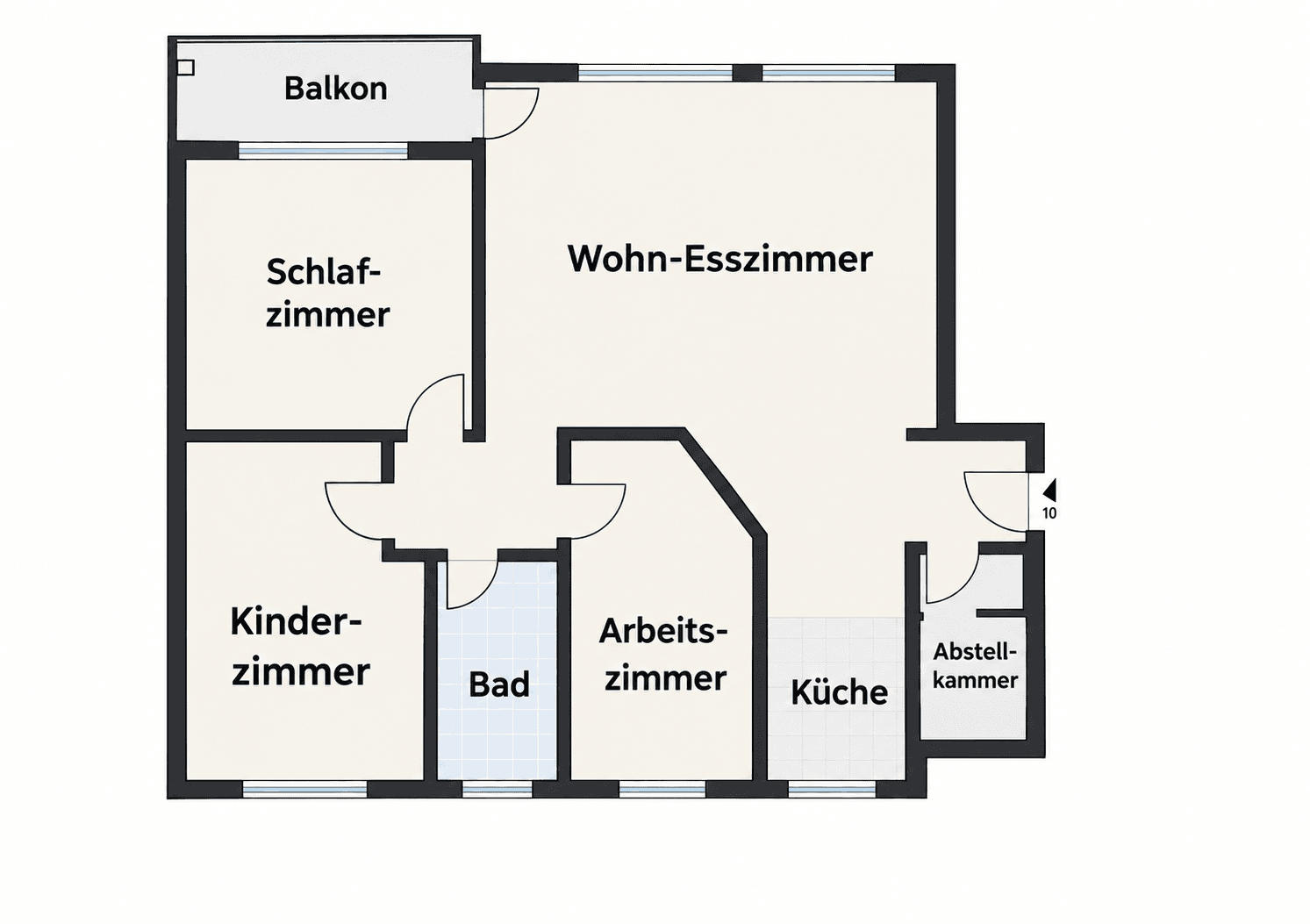 Prodej bytu 4+1 92 m², Karl-Lerbs-Straße 1, Bremen, Bremen Prodej bytu 4+1 92 m², Karl-Lerbs-Straße 1, Bremen, Bremen