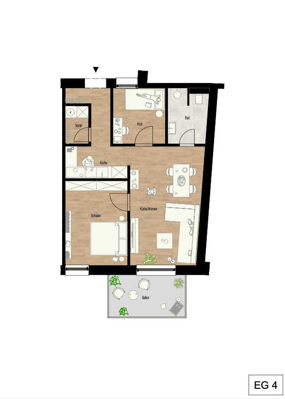 Pronájem bytu 3+1 63 m², Bahnhofstrasse 52, Mörlenbach, Hessen Pronájem bytu 3+1 63 m², Bahnhofstrasse 52, Mörlenbach, Hessen