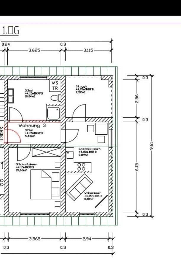 Pronájem bytu 2+1 55 m², Unterringingen 72, Bissingen, Bavorsko Pronájem bytu 2+1 55 m², Unterringingen 72, Bissingen, Bavorsko