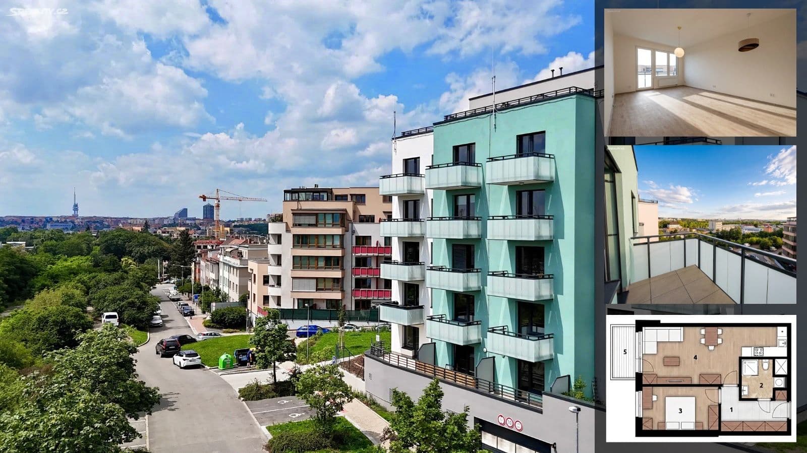Prodej bytu 2+kk 60 m², Strančická, Praha, Praha Prodej bytu 2+kk 60 m², Strančická, Praha, Praha