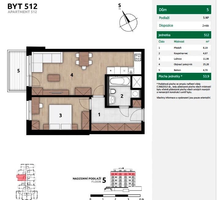 Prodej bytu 2+kk 60 m², Strančická, Praha, Praha Prodej bytu 2+kk 60 m², Strančická, Praha, Praha