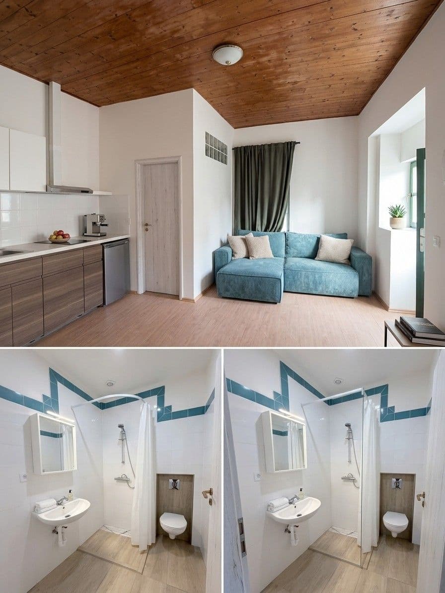 Pronájem bytu 1+kk 28 m², Tyršova, Škvorec, Středočeský kraj Pronájem bytu 1+kk 28 m², Tyršova, Škvorec, Středočeský kraj