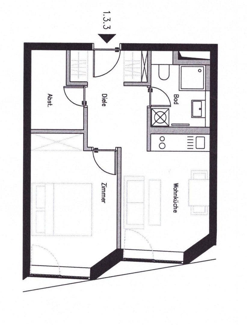 Prodej bytu 2+1 40 m², Chausseestr 108, Berlin, Berlín Prodej bytu 2+1 40 m², Chausseestr 108, Berlin, Berlín