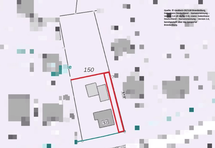 Prodej pozemku 753 m², Falkenkorso 33, Falkensee, Braniborsko Prodej pozemku 753 m², Falkenkorso 33, Falkensee, Braniborsko