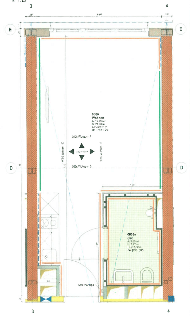 Pronájem bytu 1+1 32 m², Bonn, Severní Porýní-Vestfálsko Pronájem bytu 1+1 32 m², Bonn, Severní Porýní-Vestfálsko