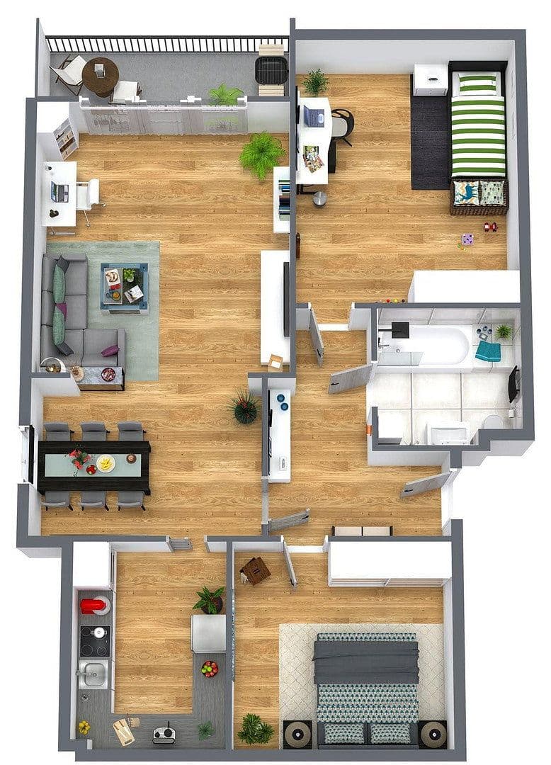 Pronájem bytu 3+1 84 m², Händelstraße 2, Wilkau-Haßlau, Sasko Pronájem bytu 3+1 84 m², Händelstraße 2, Wilkau-Haßlau, Sasko