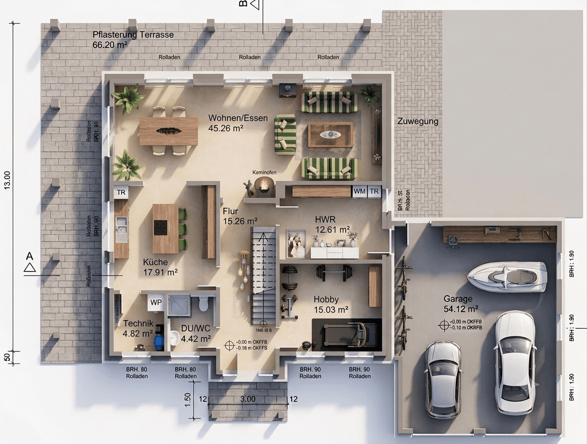 Prodej domu 242 m², pozemek 1.040 m², Riede, Dolní Sasko Prodej domu 242 m², pozemek 1.040 m², Riede, Dolní Sasko