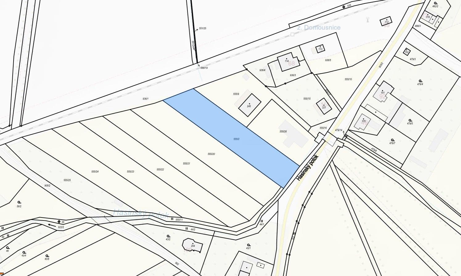 Prodej pozemku 2.612 m², Domousnice, Středočeský kraj Prodej pozemku 2.612 m², Domousnice, Středočeský kraj