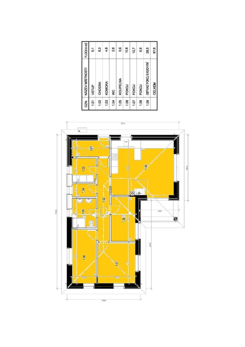 Prodej domu 91 m², pozemek 518 m², Doksy, Středočeský kraj Prodej domu 91 m², pozemek 518 m², Doksy, Středočeský kraj