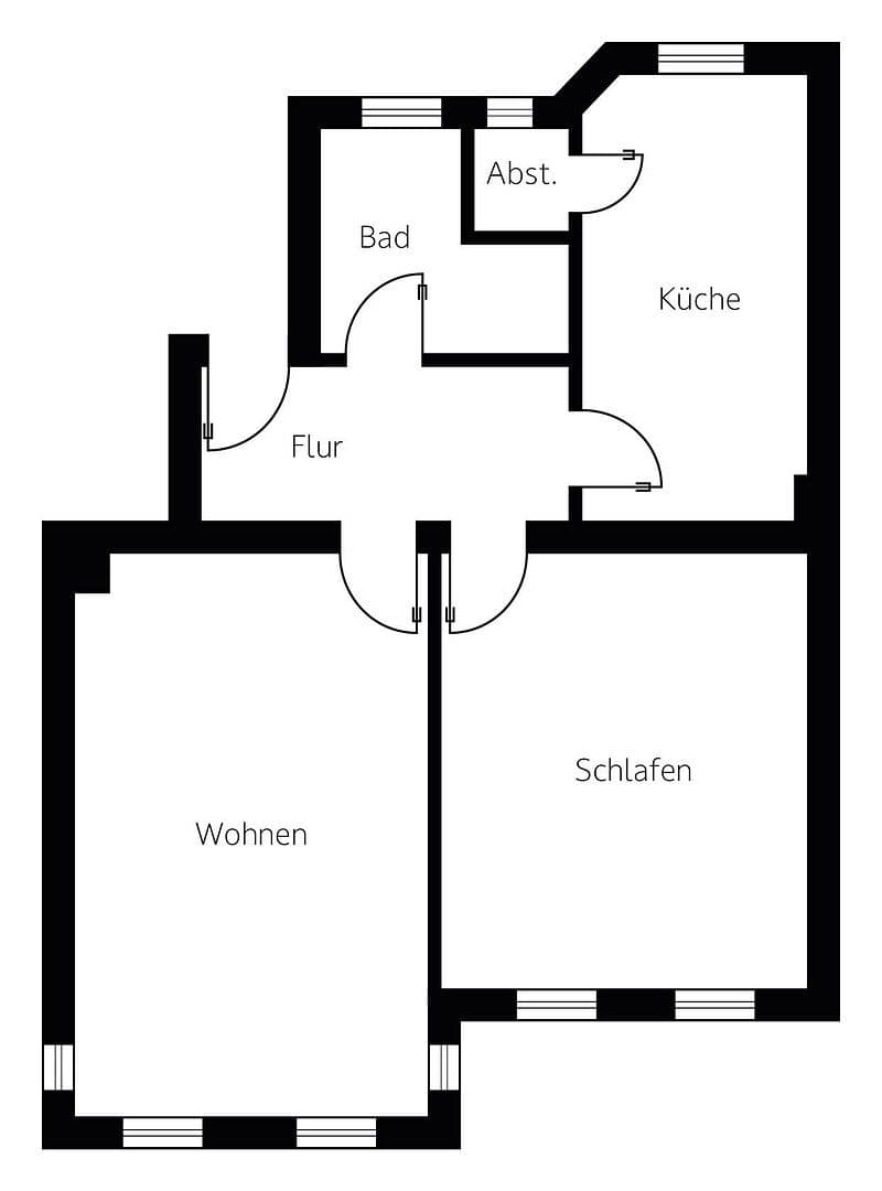 Pronájem bytu 2+1 59 m², Röpziger Straße 6, Halle (Saale), Sasko-Anhaltsko Pronájem bytu 2+1 59 m², Röpziger Straße 6, Halle (Saale), Sasko-Anhaltsko