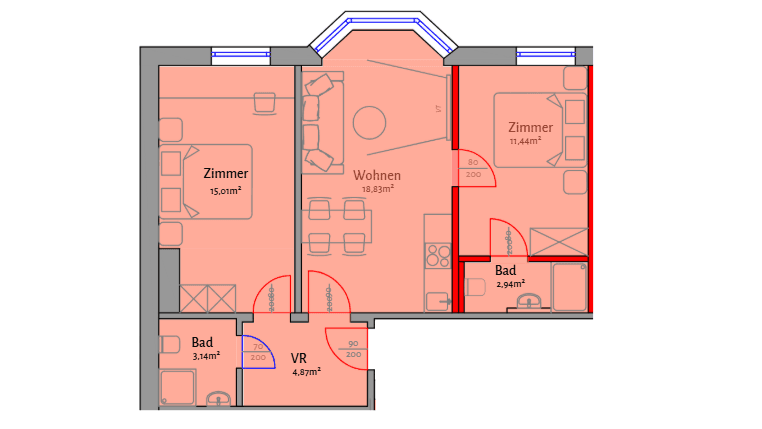 Pronájem bytu 3+1 56 m², Kinkstraße, Kufstein, Tyrolsko Pronájem bytu 3+1 56 m², Kinkstraße, Kufstein, Tyrolsko