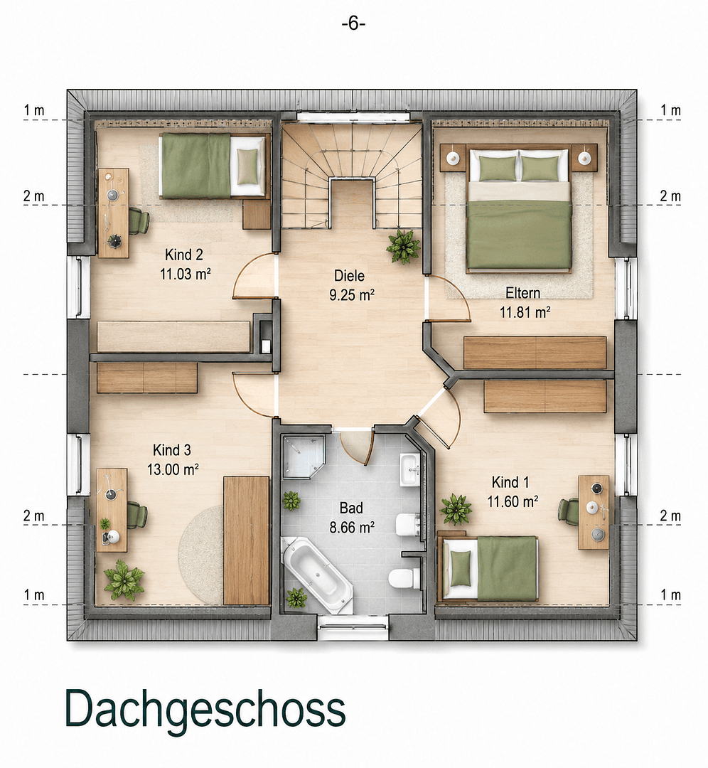 Prodej domu 168 m², pozemek 676 m², Glockenbecherring 28, Obertraubling, Bavorsko Prodej domu 168 m², pozemek 676 m², Glockenbecherring 28, Obertraubling, Bavorsko