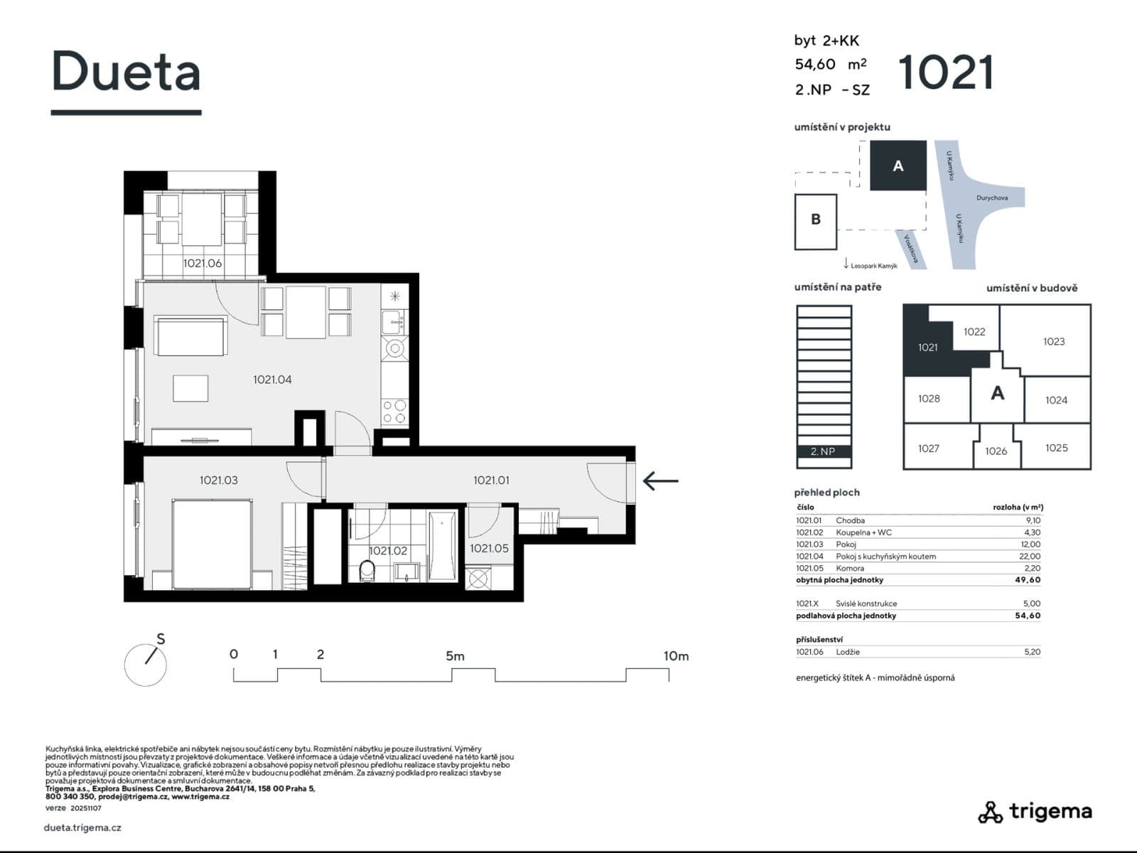 Prodej bytu 2+kk 54 m², Vosátkova, Praha, Praha Prodej bytu 2+kk 54 m², Vosátkova, Praha, Praha