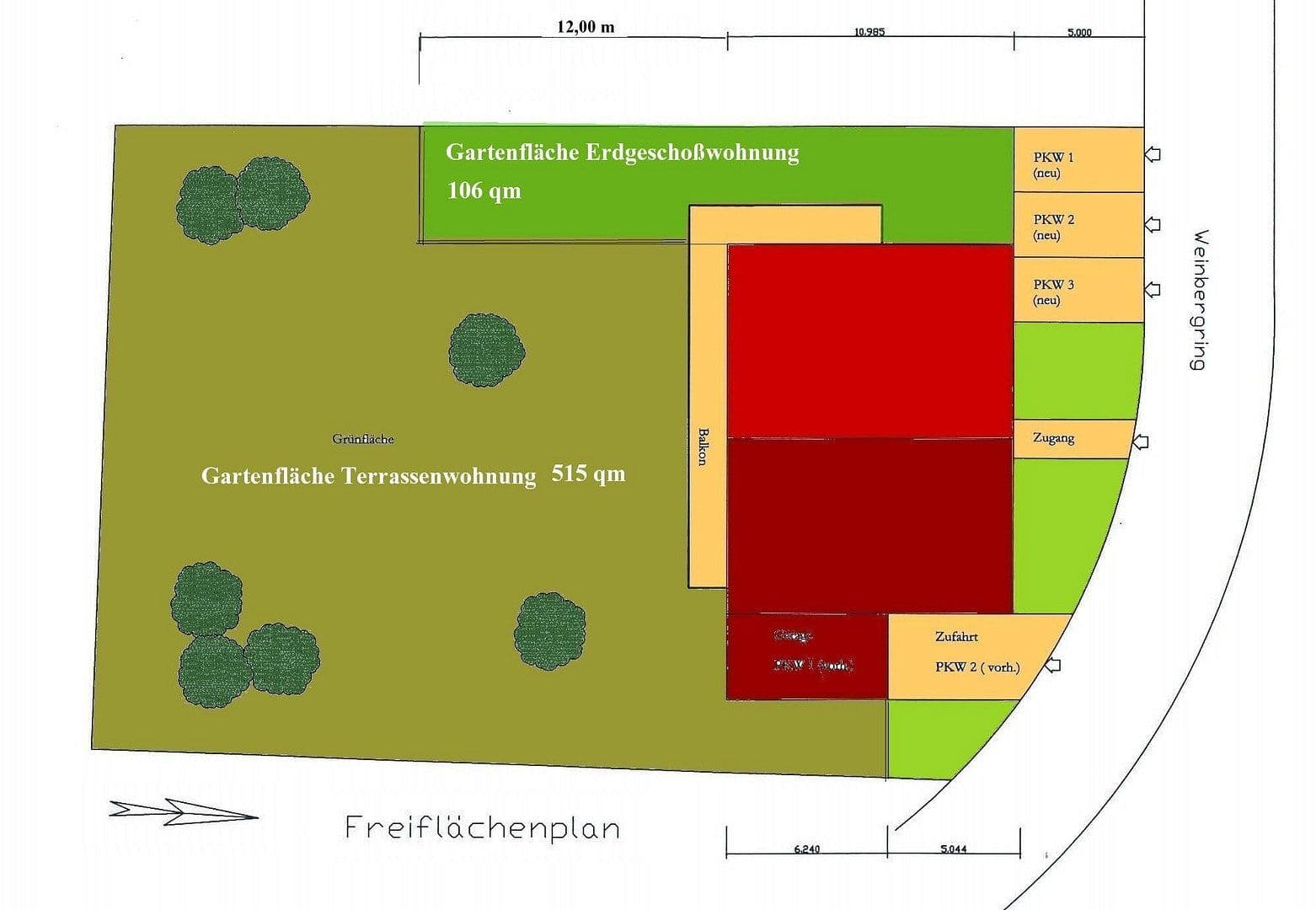 Pronájem bytu 4+1 116 m², Weinbergring 30, Langenselbold, Hessen Pronájem bytu 4+1 116 m², Weinbergring 30, Langenselbold, Hessen