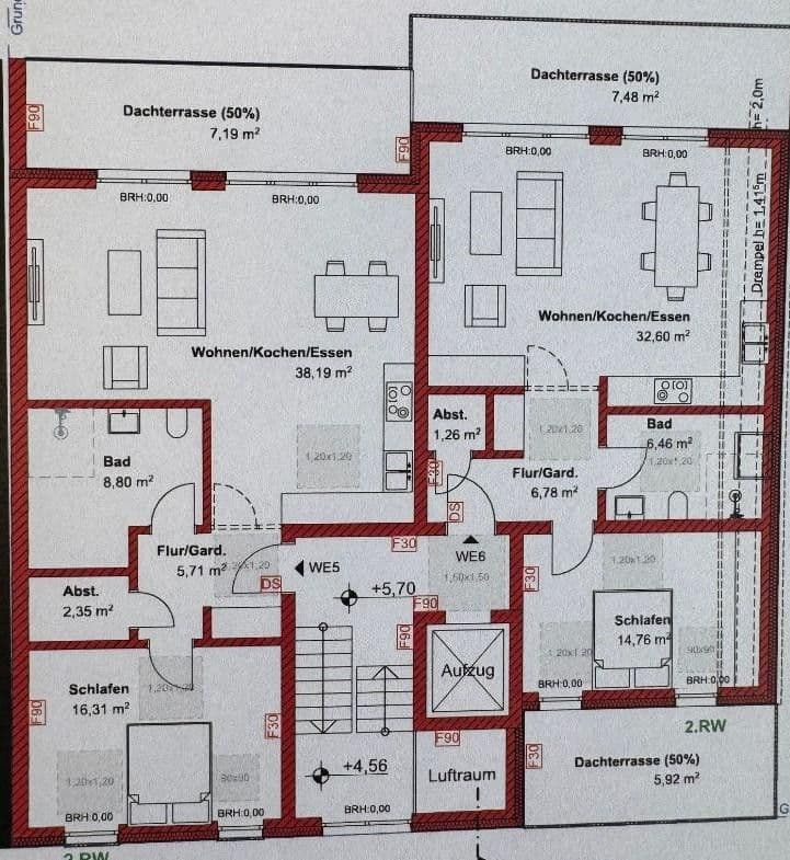 Pronájem bytu 2+1 76 m², Essen, Severní Porýní-Vestfálsko Pronájem bytu 2+1 76 m², Essen, Severní Porýní-Vestfálsko