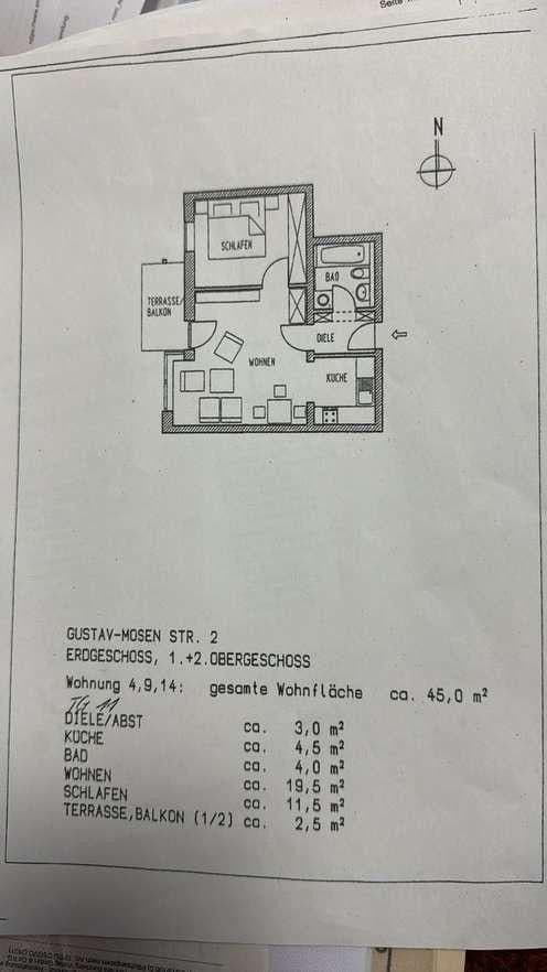 Pronájem bytu 2+1 45 m², Gustav-Mosen-Straße 2, Cvikov, Sasko Pronájem bytu 2+1 45 m², Gustav-Mosen-Straße 2, Cvikov, Sasko