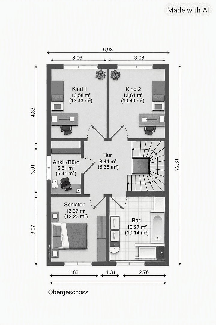 Pronájem domu 135 m², pozemek 313 m², Magdeburg, Sasko-Anhaltsko Pronájem domu 135 m², pozemek 313 m², Magdeburg, Sasko-Anhaltsko